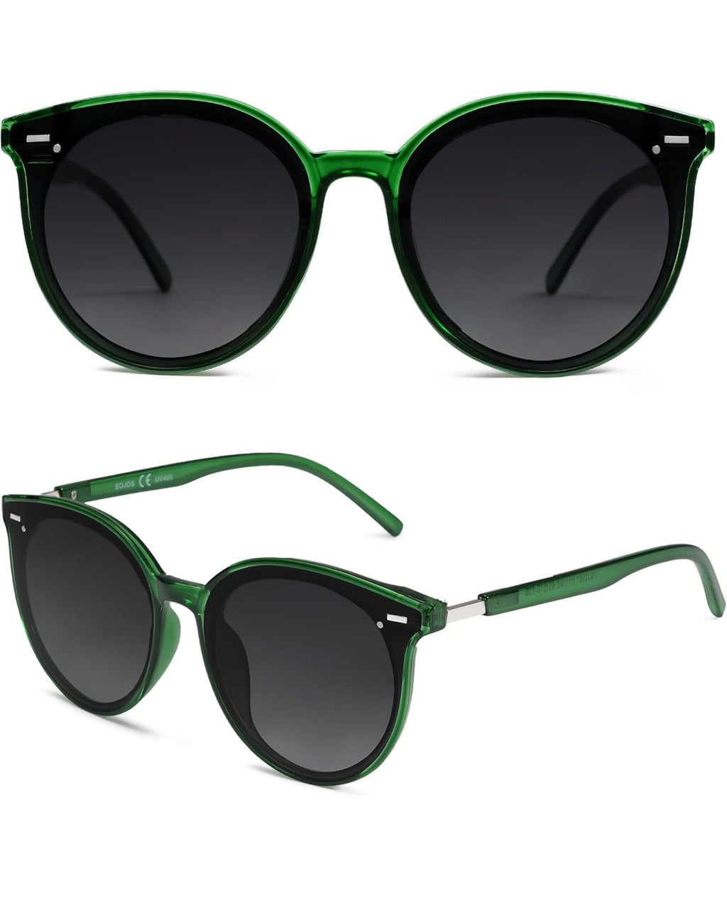 SOJOS designer Sunglasses Womens Trendy 2025 Classic Round Retro Vintage Shades Large Frame Sunnies SJ2067