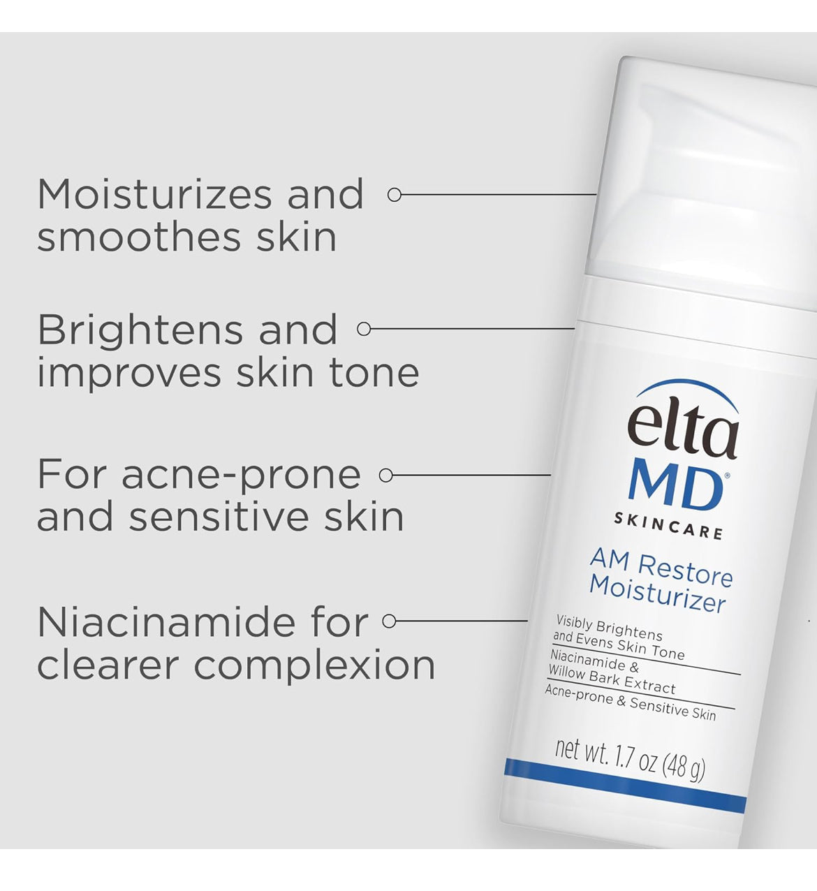 EltaMD UV Clear Face Sunscreen SPF 46, Oil Free Sunscreen with Zinc Oxide, Dermatologist Recommended Sunscreen