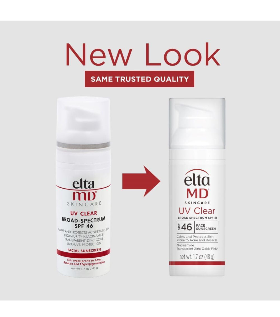 EltaMD UV Clear Face Sunscreen SPF 46, Oil Free Sunscreen with Zinc Oxide, Dermatologist Recommended Sunscreen