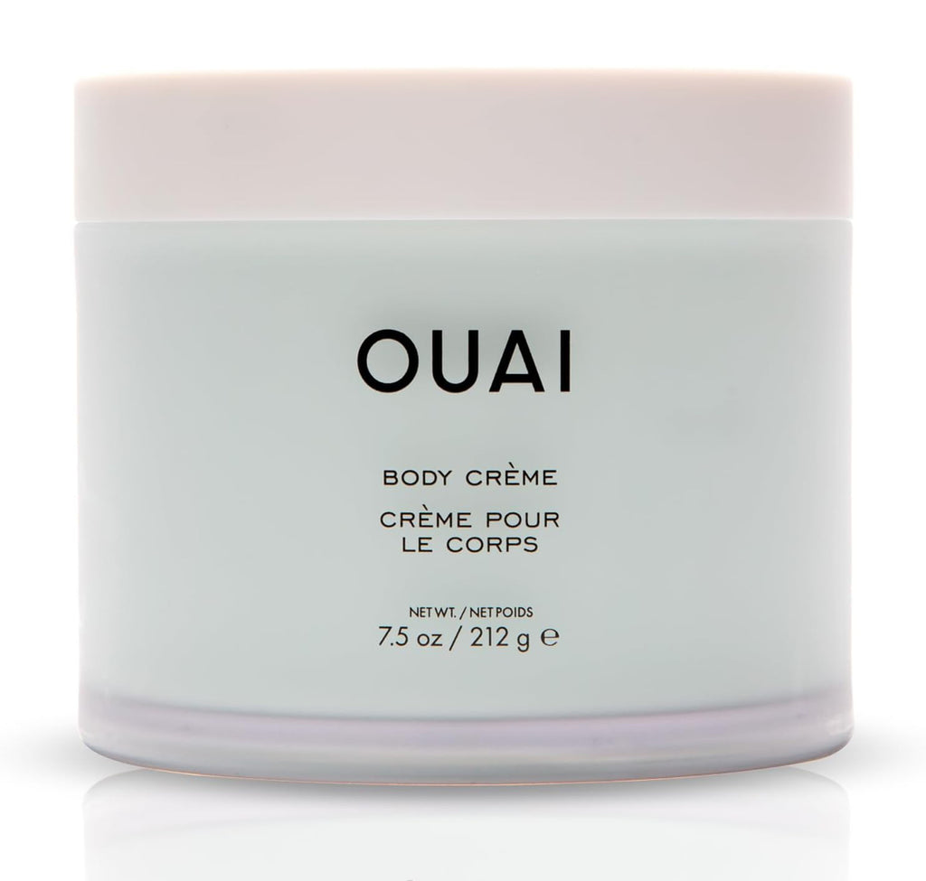OUAI Body Cream, St. Barts - Hydrating Whipped Body Cream with Cupuaçu Butter, Coconut Oil and Squalane - Softens Skin and Delivers Healthy-Looking Glow - Sulfate-Free Skin Care (7.5Oz)Special Gift with orders over $100