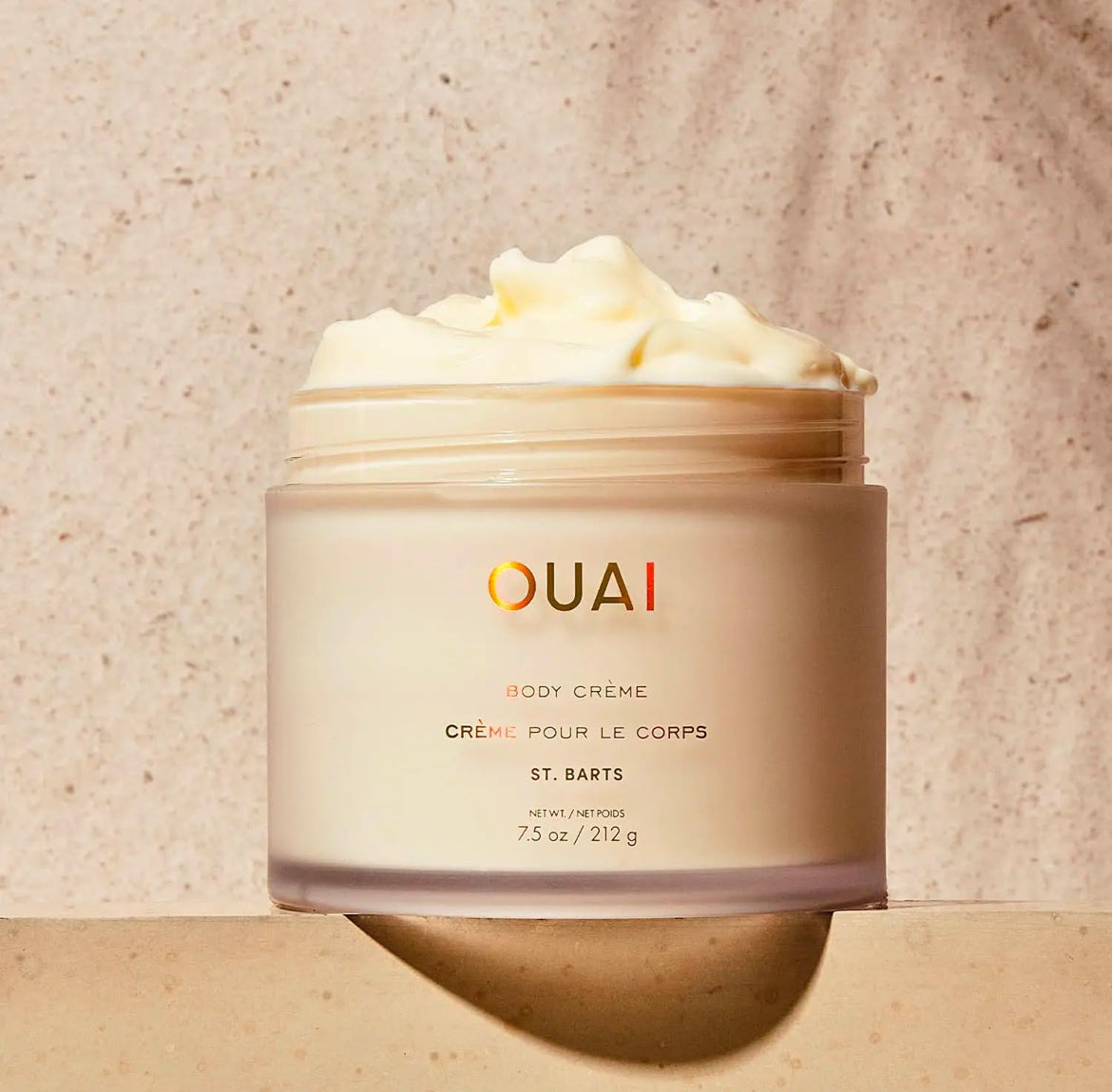 OUAI Body Cream, St. Barts - Hydrating Whipped Body Cream with Cupuaçu Butter, Coconut Oil and Squalane - Softens Skin and Delivers Healthy-Looking Glow - Sulfate-Free Skin Care (7.5Oz)Special Gift with orders over $100