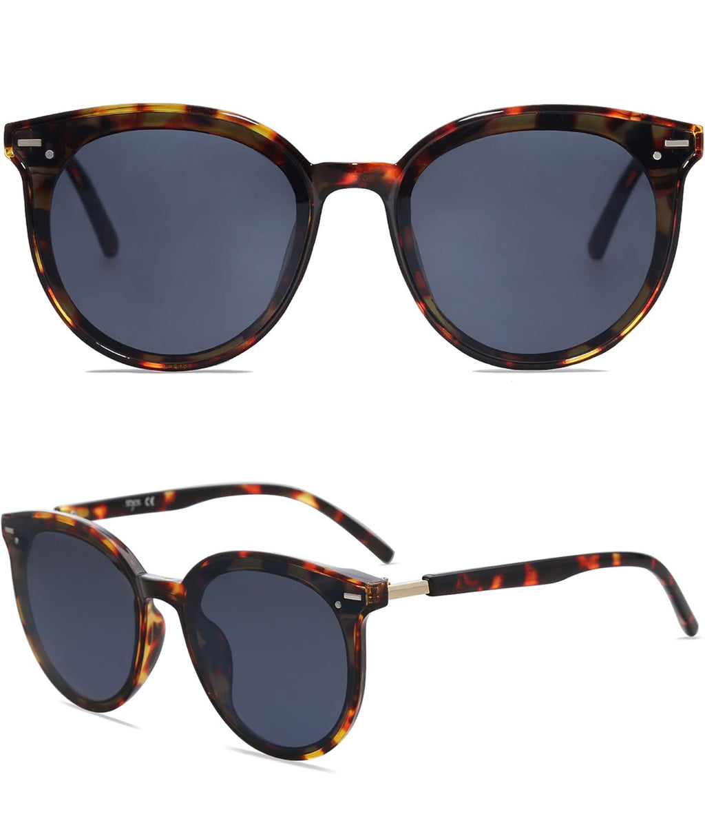 SOJOS designer Sunglasses Womens Trendy 2025 Classic Round Retro Vintage Shades Large Frame Sunnies SJ2067