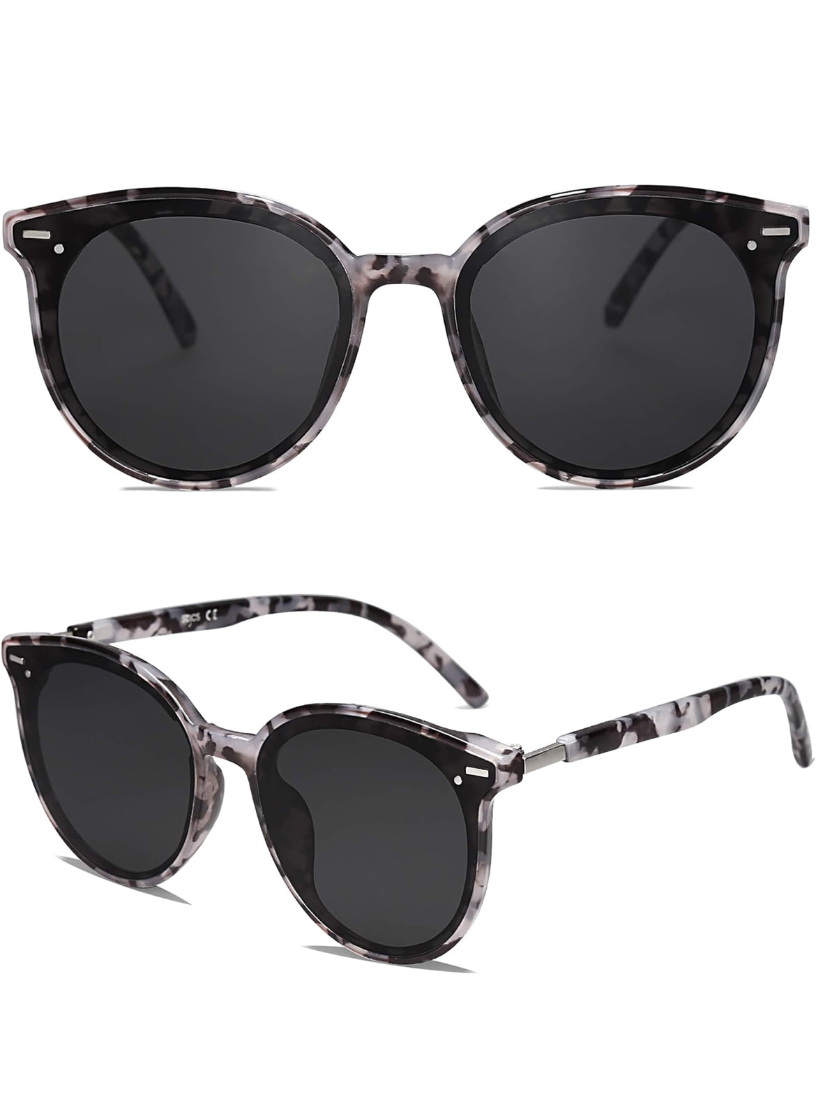 SOJOS designer Sunglasses Womens Trendy 2025 Classic Round Retro Vintage Shades Large Frame Sunnies SJ2067
