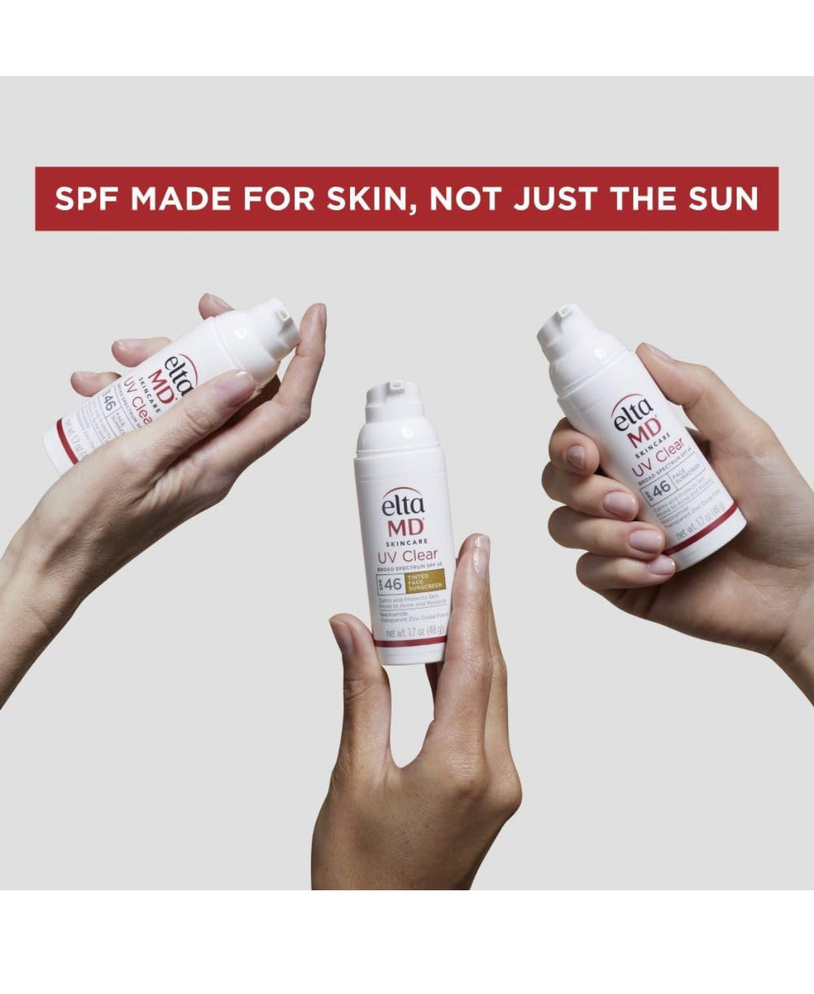 EltaMD UV Clear Face Sunscreen SPF 46, Oil Free Sunscreen with Zinc Oxide, Dermatologist Recommended Sunscreen
