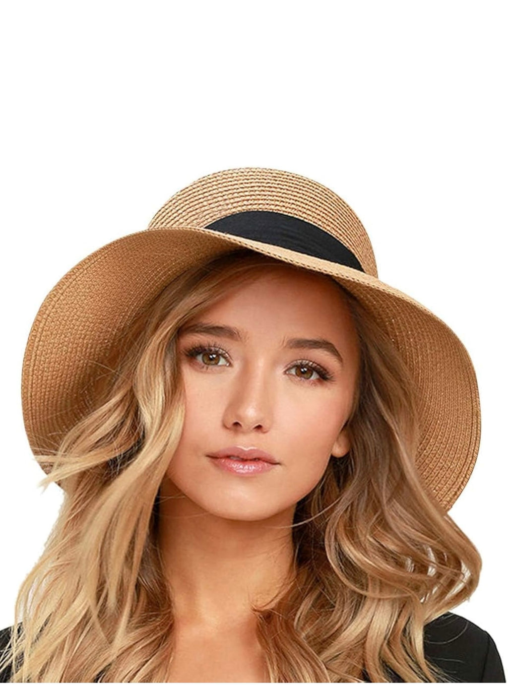 FURTALK Womens Beach Sun Straw Hat UV UPF 80+ Travel Foldable Brim Summer UV Hat! Special gift with orders over $100