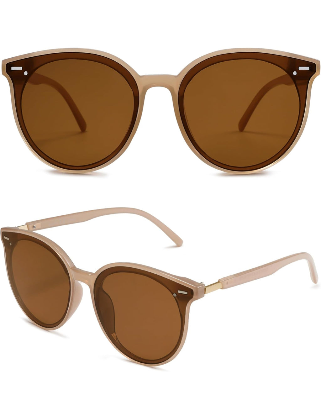 SOJOS designer Sunglasses Womens Trendy 2025 Classic Round Retro Vintage Shades Large Frame Sunnies SJ2067