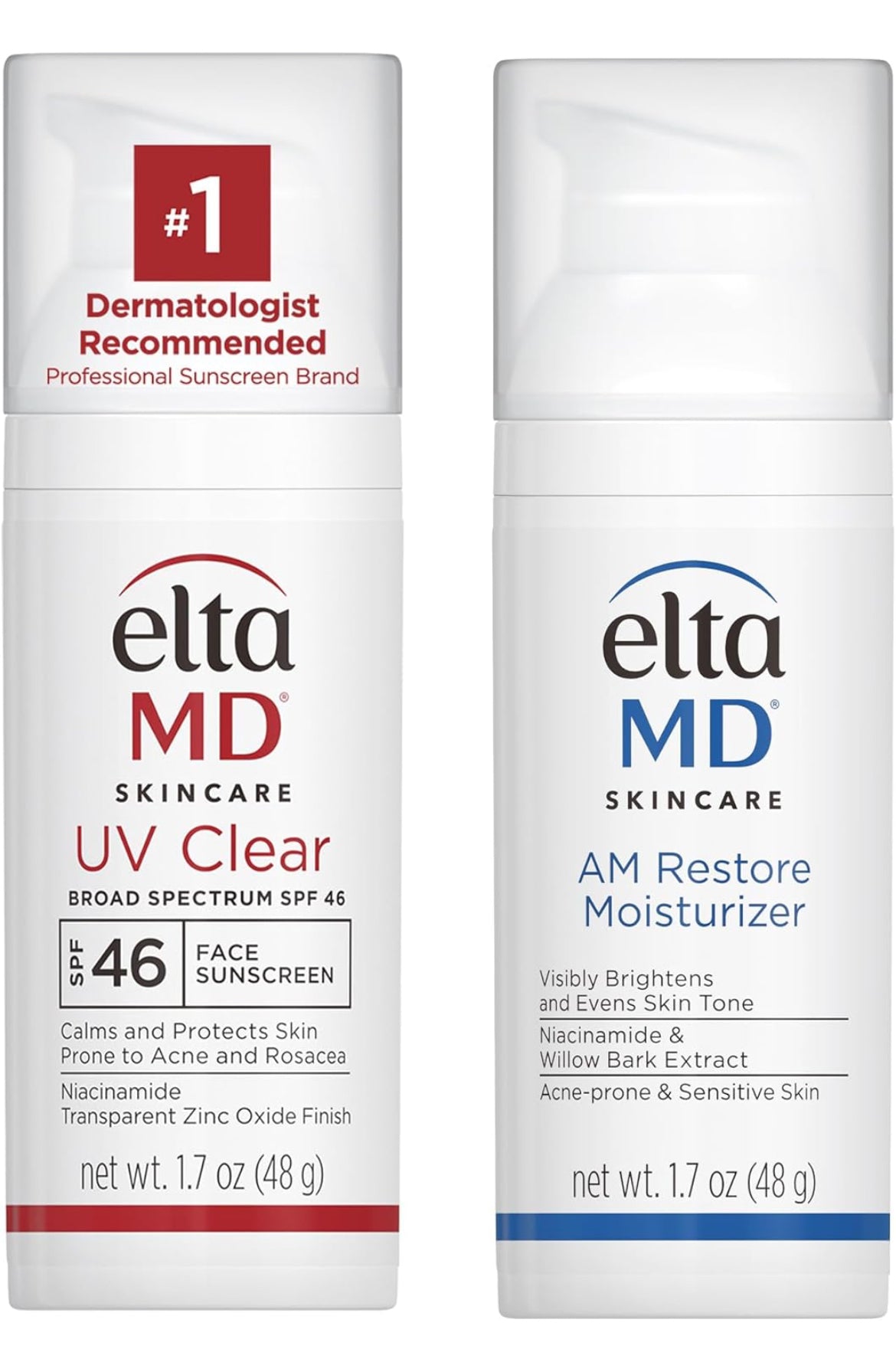 EltaMD UV Clear Face Sunscreen SPF 46, Oil Free Sunscreen with Zinc Oxide, Dermatologist Recommended Sunscreen